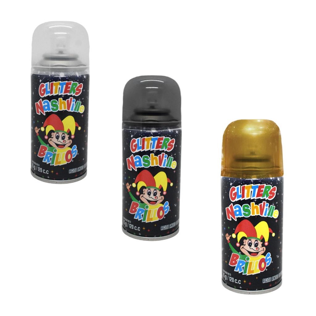 GLITTERS EN AEROSOL BRILLITOS 120CC