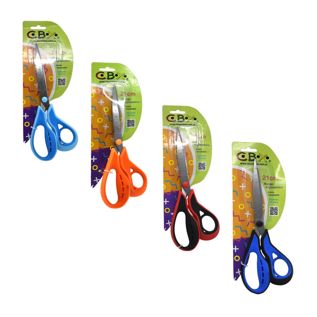 TIJERA P/ MODISTA MANGO ERGONOMICO 21CM E/ BL
