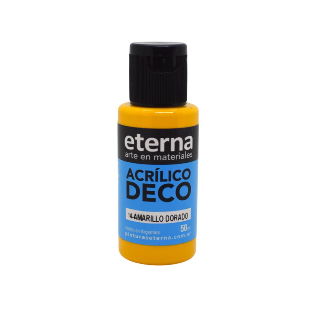 ACRILICO DECORATIVO PREMIUM ETERNA AMARILLO DORADO 50ml (14)