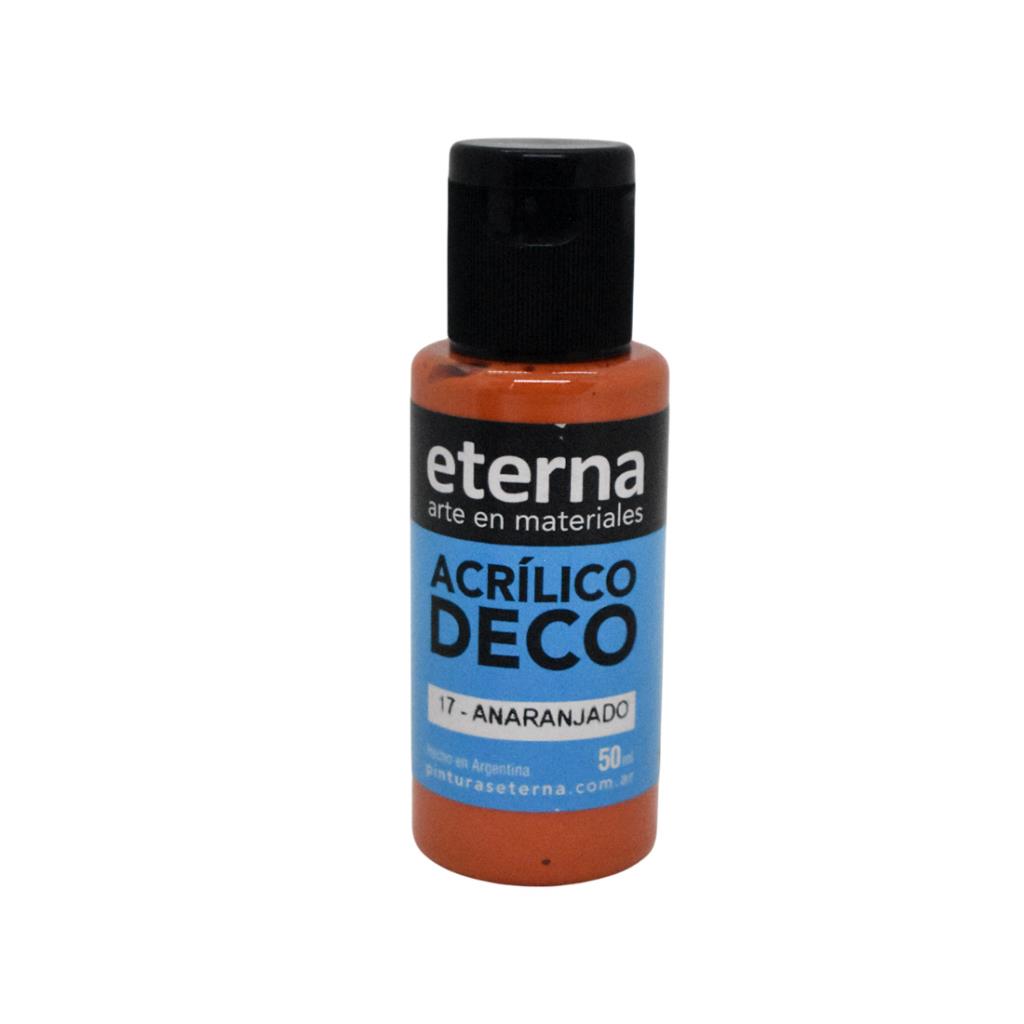 ACRILICO DECORATIVO PREMIUM ETERNA ANARANJADO 50ml ( 17 )