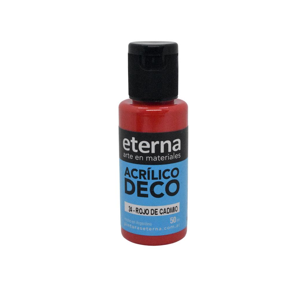 ACRILICO DECORATIVO PREMIUM ROJO DE CADMIO 50ml ( 24 )