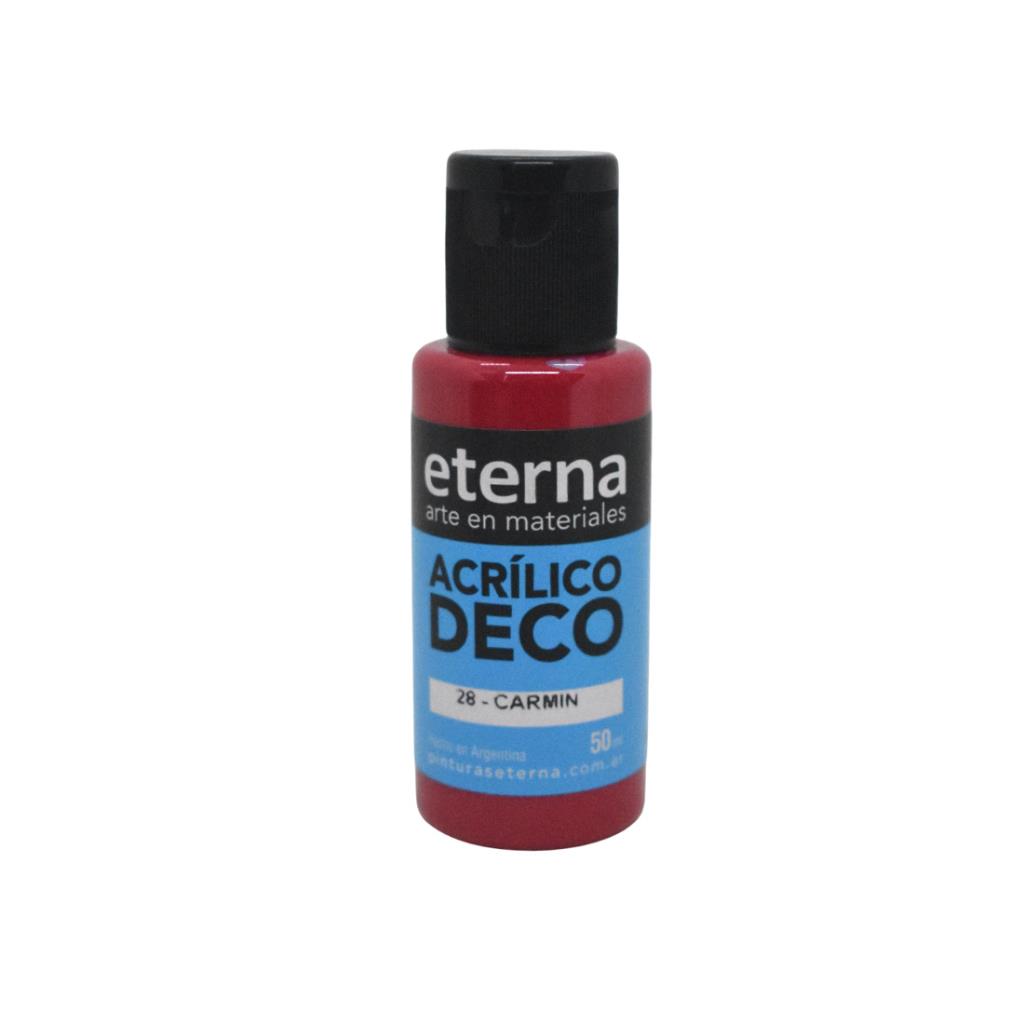 ACRILICO DECORATIVO PREMIUM ETERNA CARMIN 50ml  ( 28 )