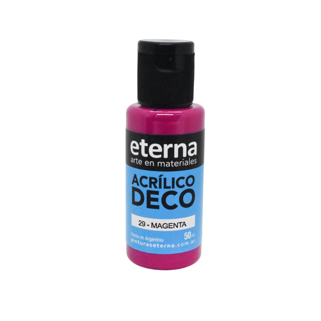 ACRILICO DECORATIVO PREMIUM ETERNA 50ml MAGENTA ( 29 )