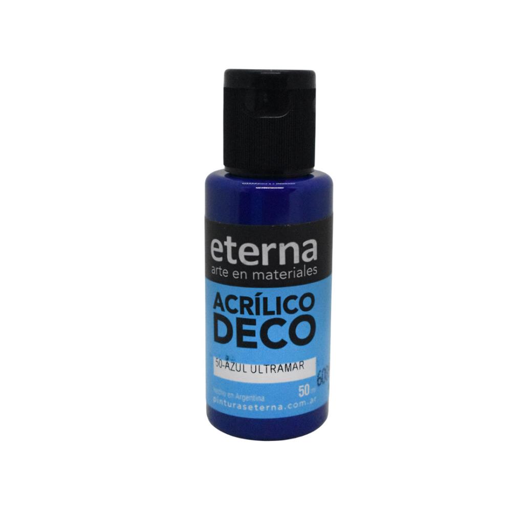 ACRILICO DECORATIVO PREMIUM ETERNA 50ML AZUL ULTRAMAR ( 50 )