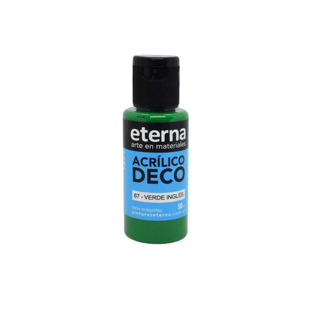 ACRILICO DECORATIVO PREMIUM ETERNA 50ml VERDE INGLES ( 67 )