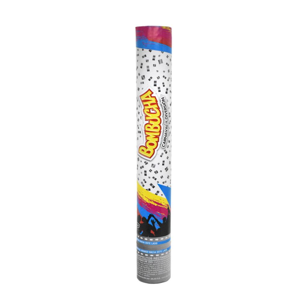 CAÑON LANZA PAPELITOS BOMBUCHA PLATEADOS ( 73291 )