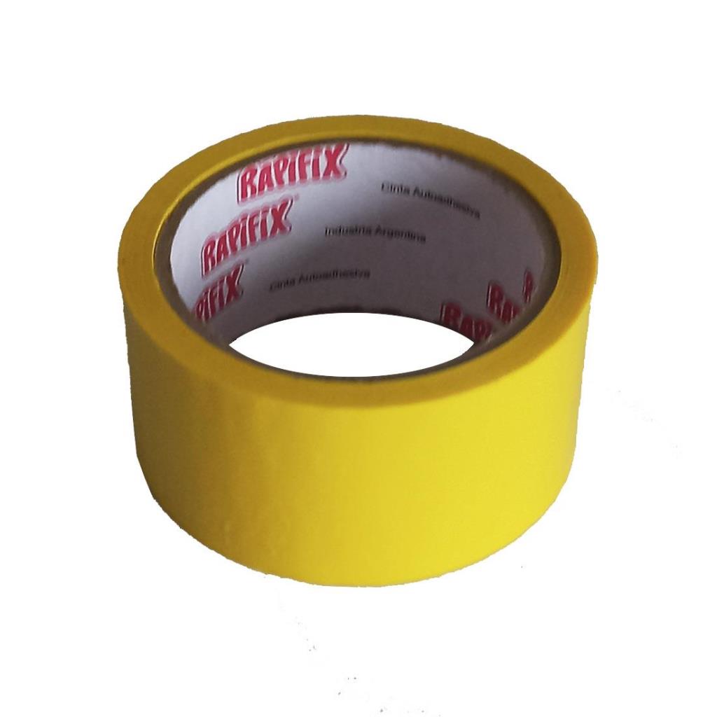 CINTA ADHESIVA FILM COLOR AMARILLA 48MM X 50MTS