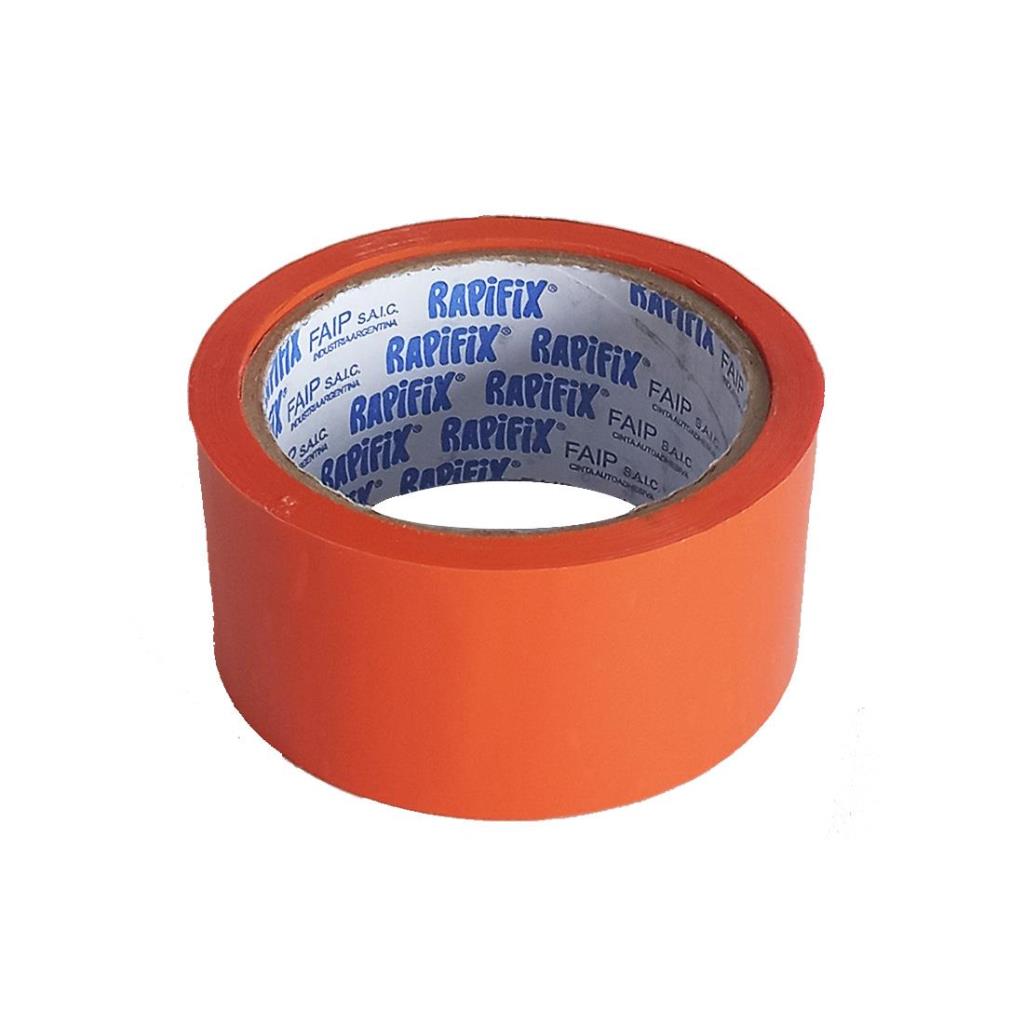 CINTA ADHESIVA FILM COLOR NARANJA 48MM X 50MTS