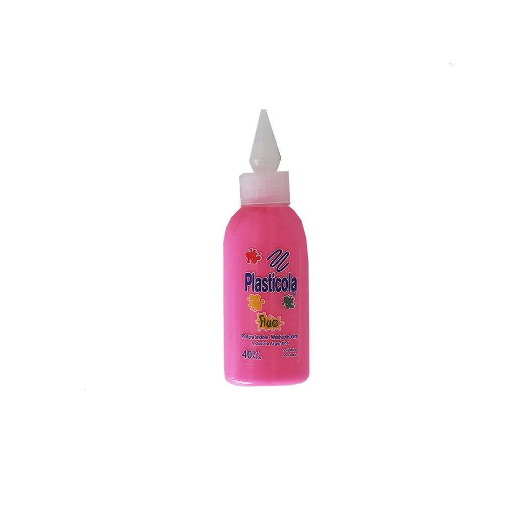 ADHESIVO VINILICO PLASTICOLA ROSA FLUO 35GRS
