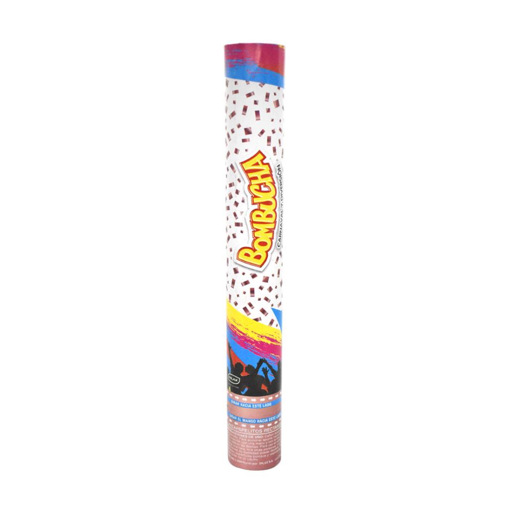 CAÑON LANZA PAPELITOS BOMBUCHA ROSA METALIZADO ( 73307 )