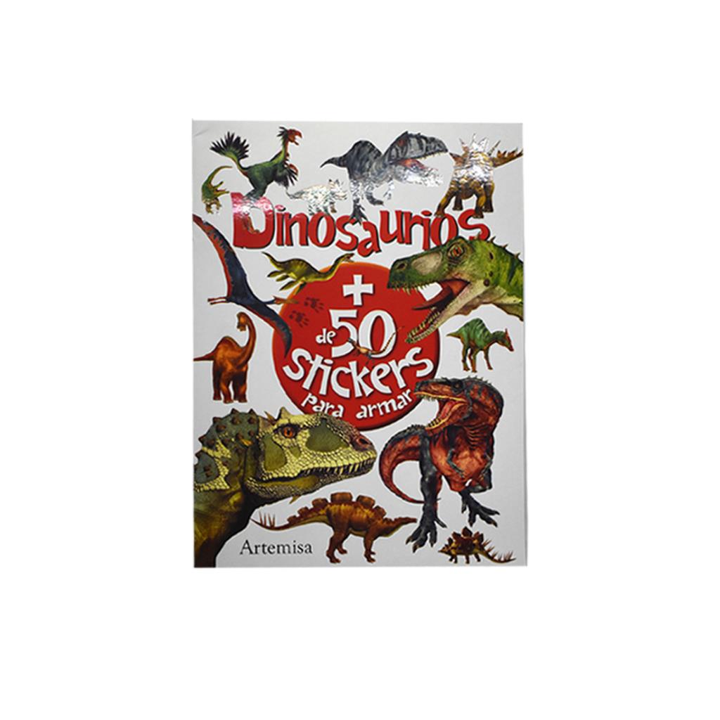 LIBRO P/ ARMAR DINOSAURIOS C/ 50 STICKERS