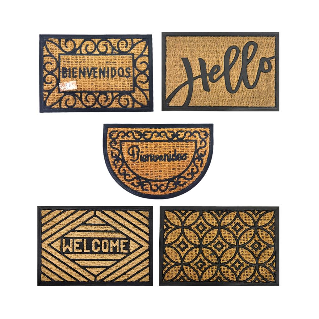 ALFOMBRA GOMA Y COCO P/ PUERTA 60cm x 40cm