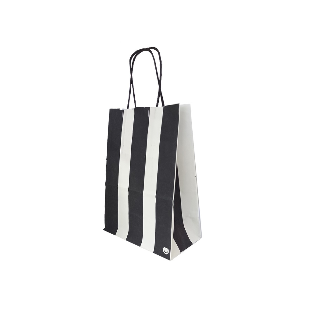 BOLSA P/ REGALO DECO 14 X 8 X 20CM ESTILO BARRAS ( 44401483 )