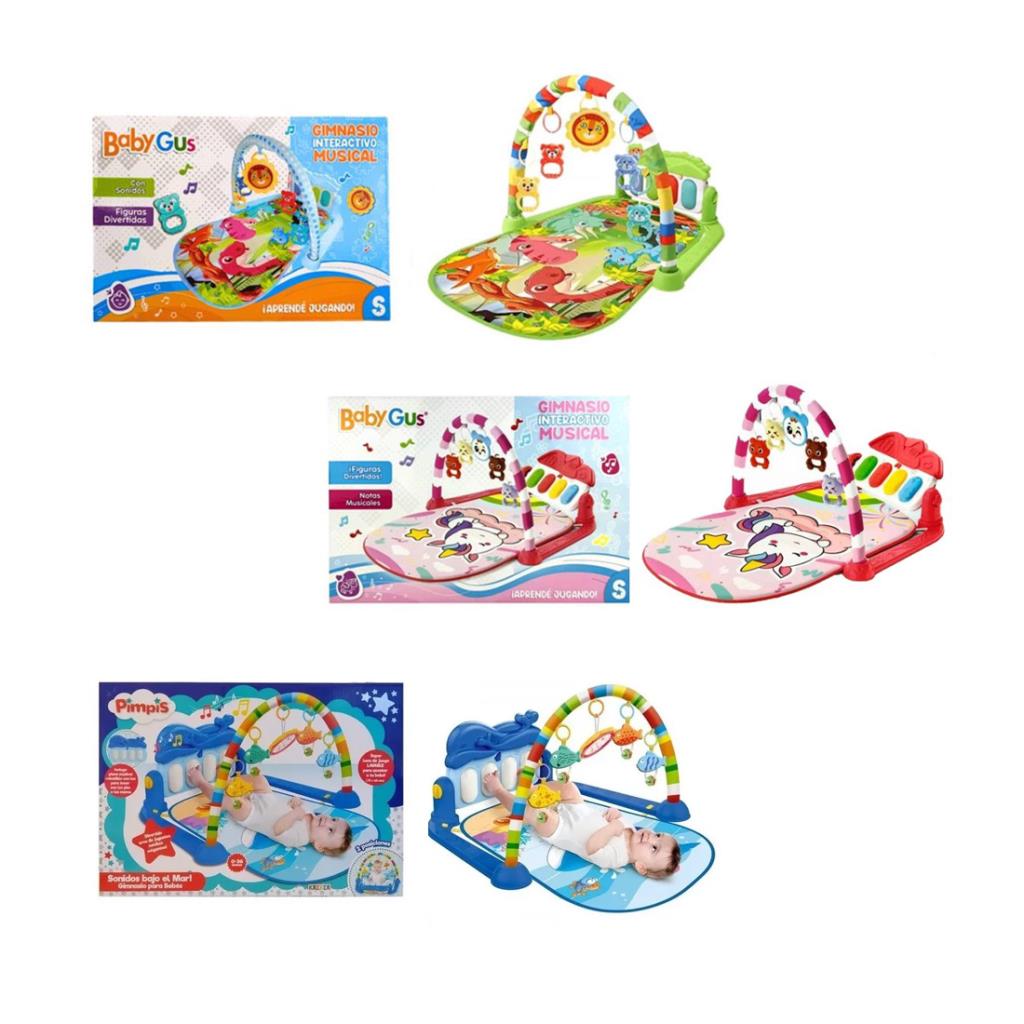 GIMNASIO P/ BEBE C/ TECLADO MUSICAL E/ CJ ( 55058/9/62 )
