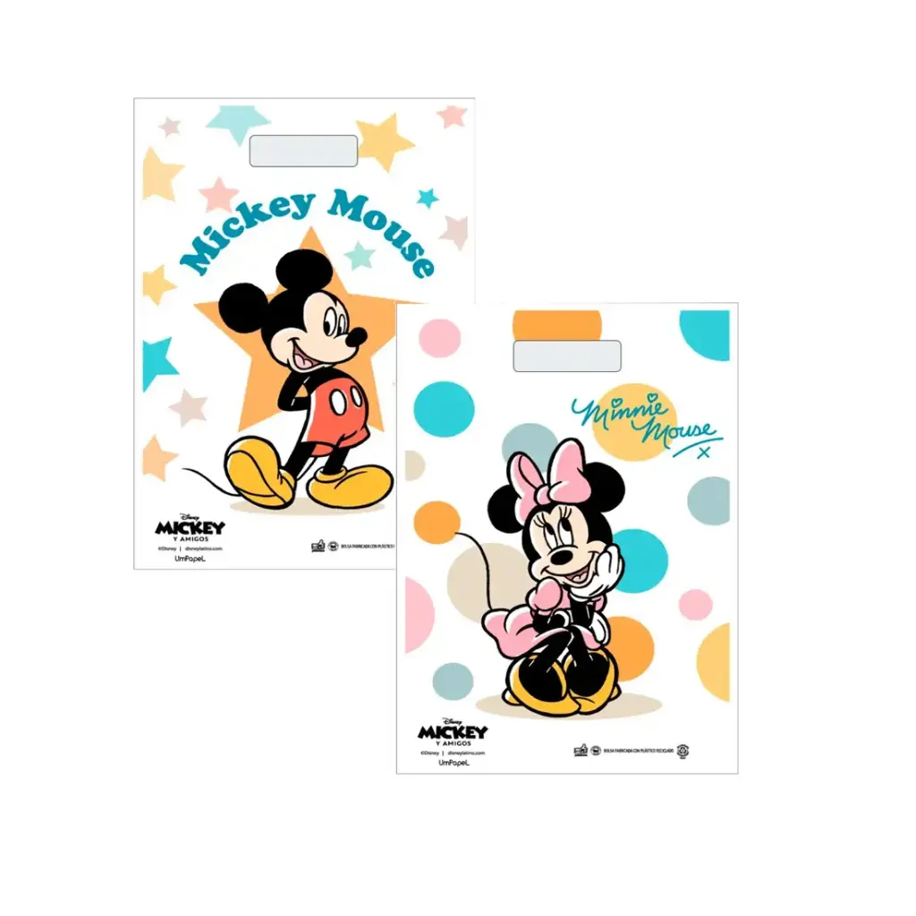 BOLSA FANTASIA MICKEY MOUSE 40 x 50cm x50 ( 5L )