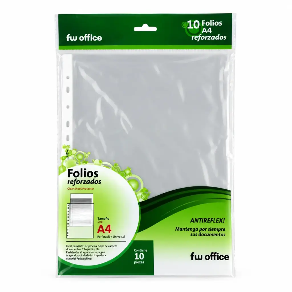 &FOLIOS FW A4 REFORZADOS x10 e/Bo ( 2252 )