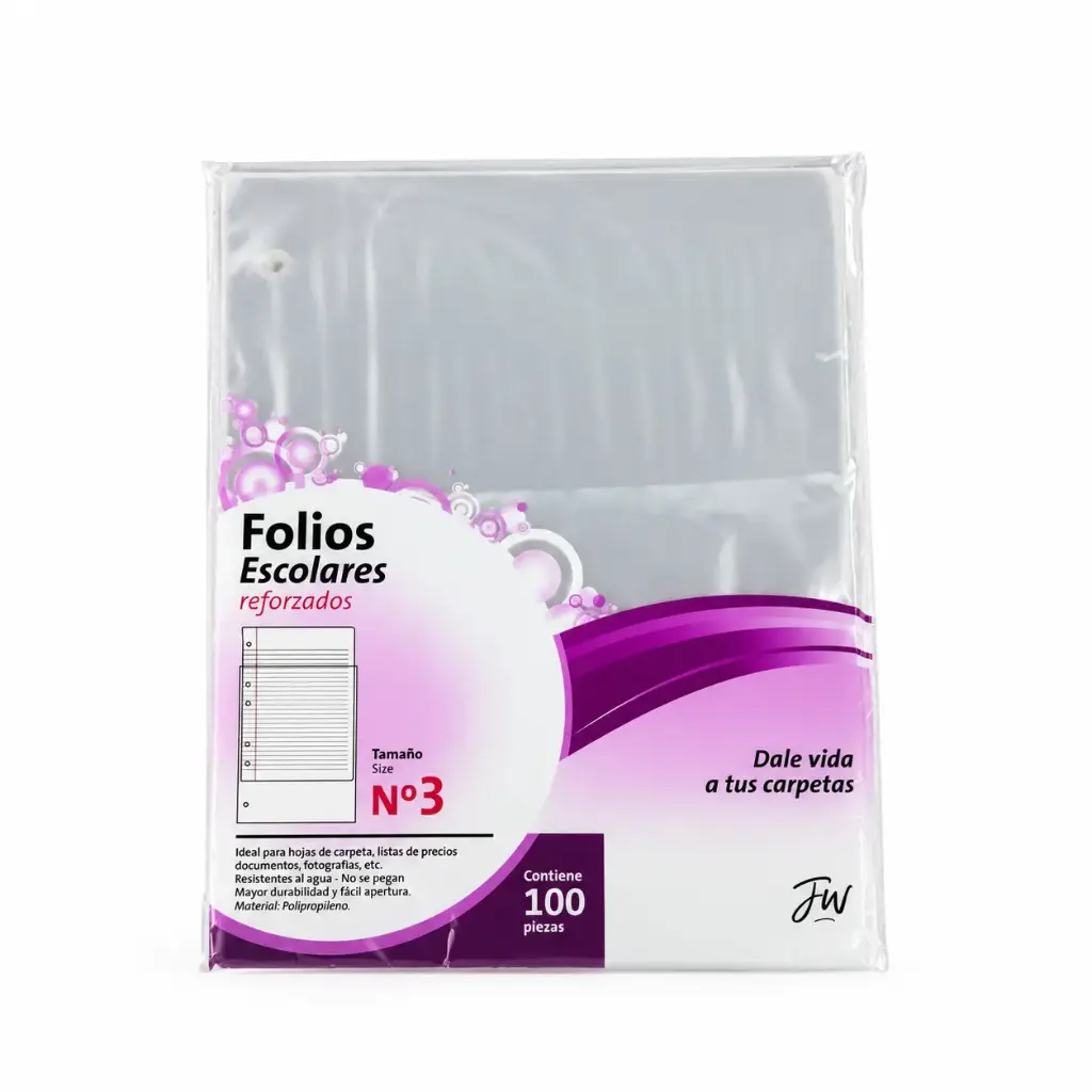 FOLIOS FW Nº3 REFORZADOS x100 e/Bo ( SP95100A / 2290 )