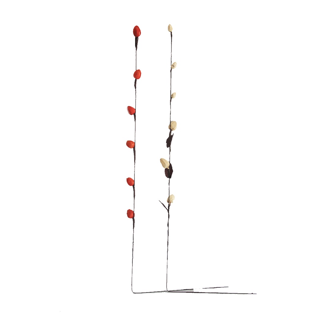 VARA C/ FLORES ARTIFICIALES COLOR 1.10MTS ( 3219 / 3220 )