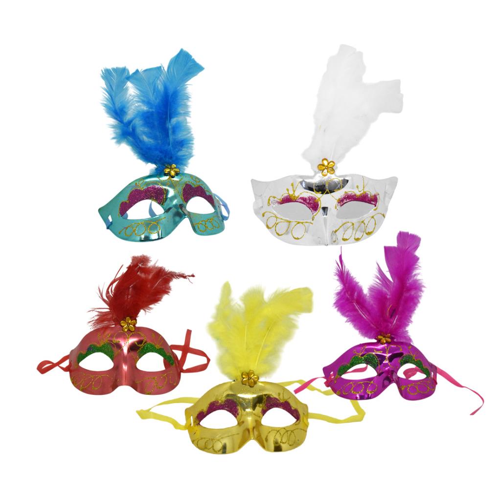 ANTIFAZ C/LUZ Y PLUMAS ( YJ0719 )