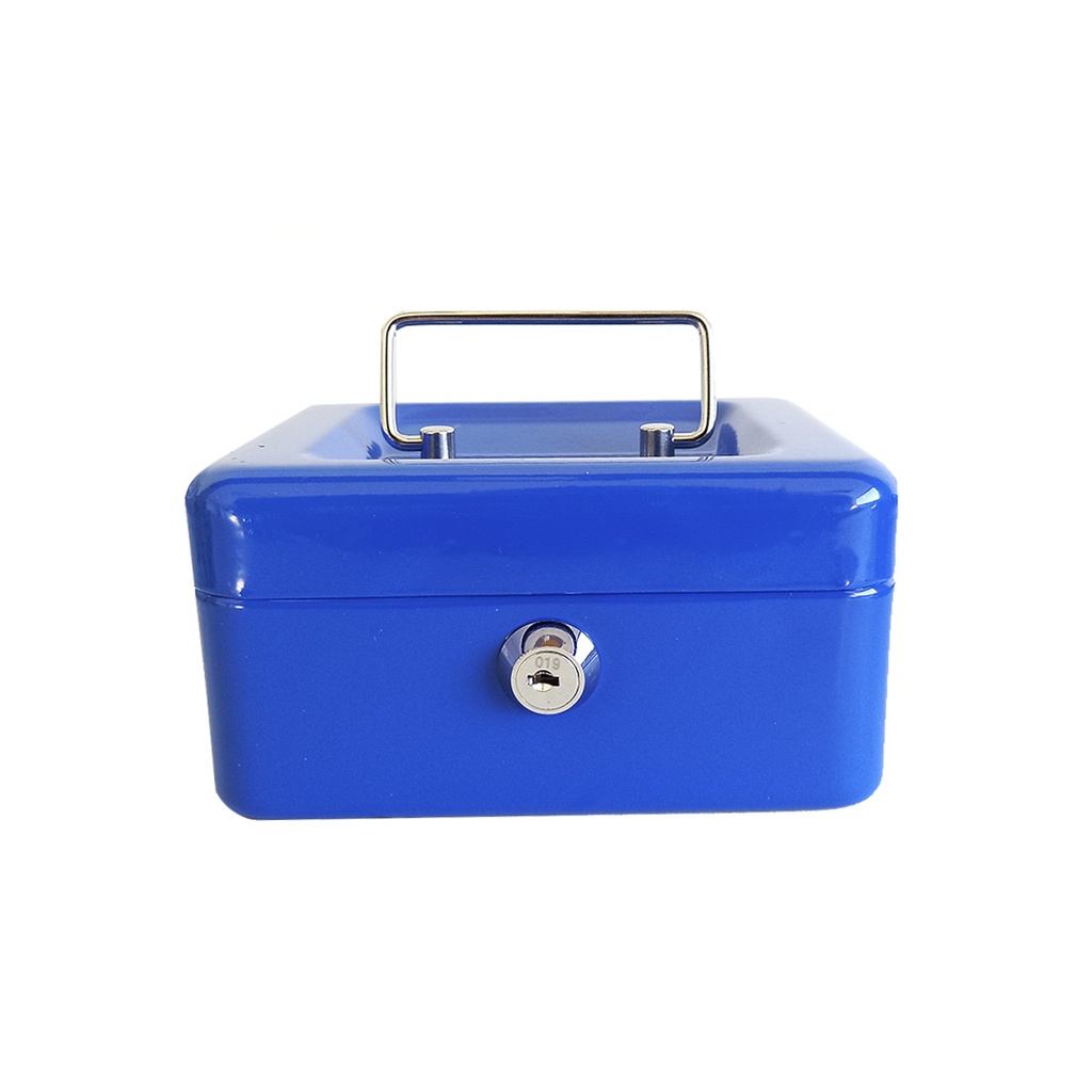 CAJA PORTAVALORES 15 X 12 X 8CM C/ LLAVE ( 990070 )