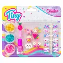 SET DE MANICURA TINY C/ ACCESORIOS Y GLITTER E/ BL ( 53836 / 60472 )