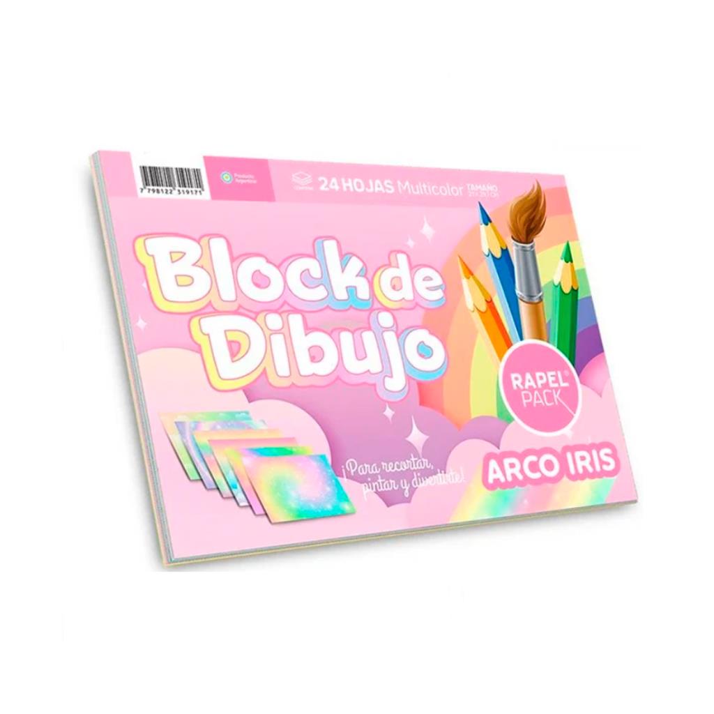 BLOCK DE DIBUJO ARCO IRIS Nº 5 x24hjs