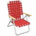 &REPOSERA ALTA ALUMINIO CINTAS EMPERADOR APOYABRAZO MADERA 5 POSICIONES