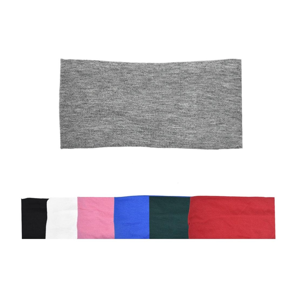 VINCHA DE LYCRA ANCHA LISA COLOR