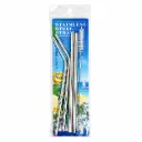 SORBETE METALICO 21CM X4 Y CEPILLO LIMPIA BOMBILLA E/ BO ( CN17936 )