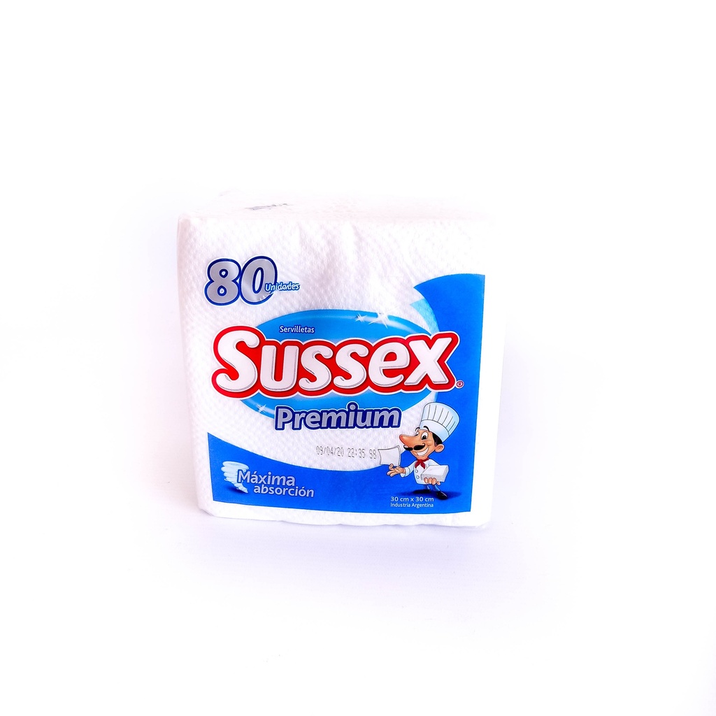 SERVILLETA FELPITA X40 E/BL