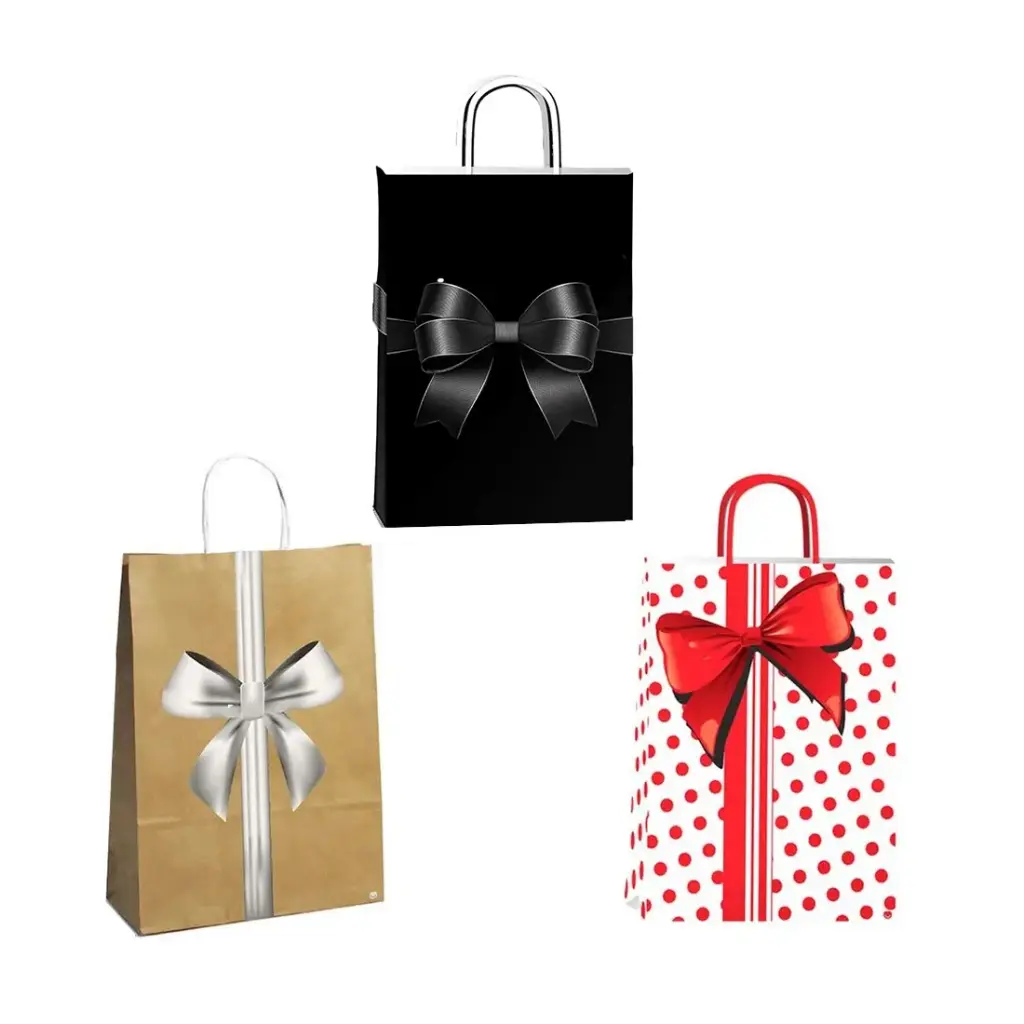 BOLSA P/ REGALO MOÑO 30 x 12 x 41cm