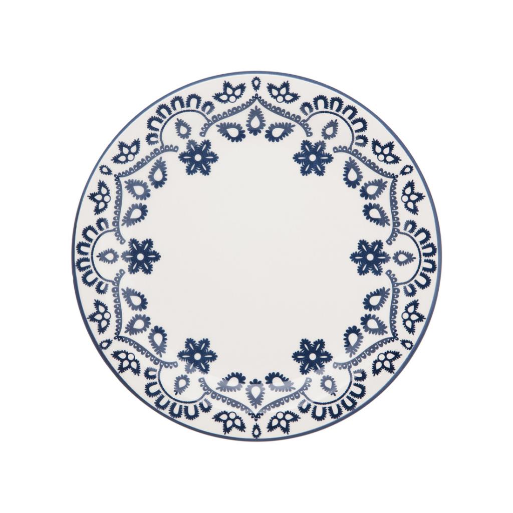 PLATO PLAYO CERAMICA C/ ARABESCOS 26cm