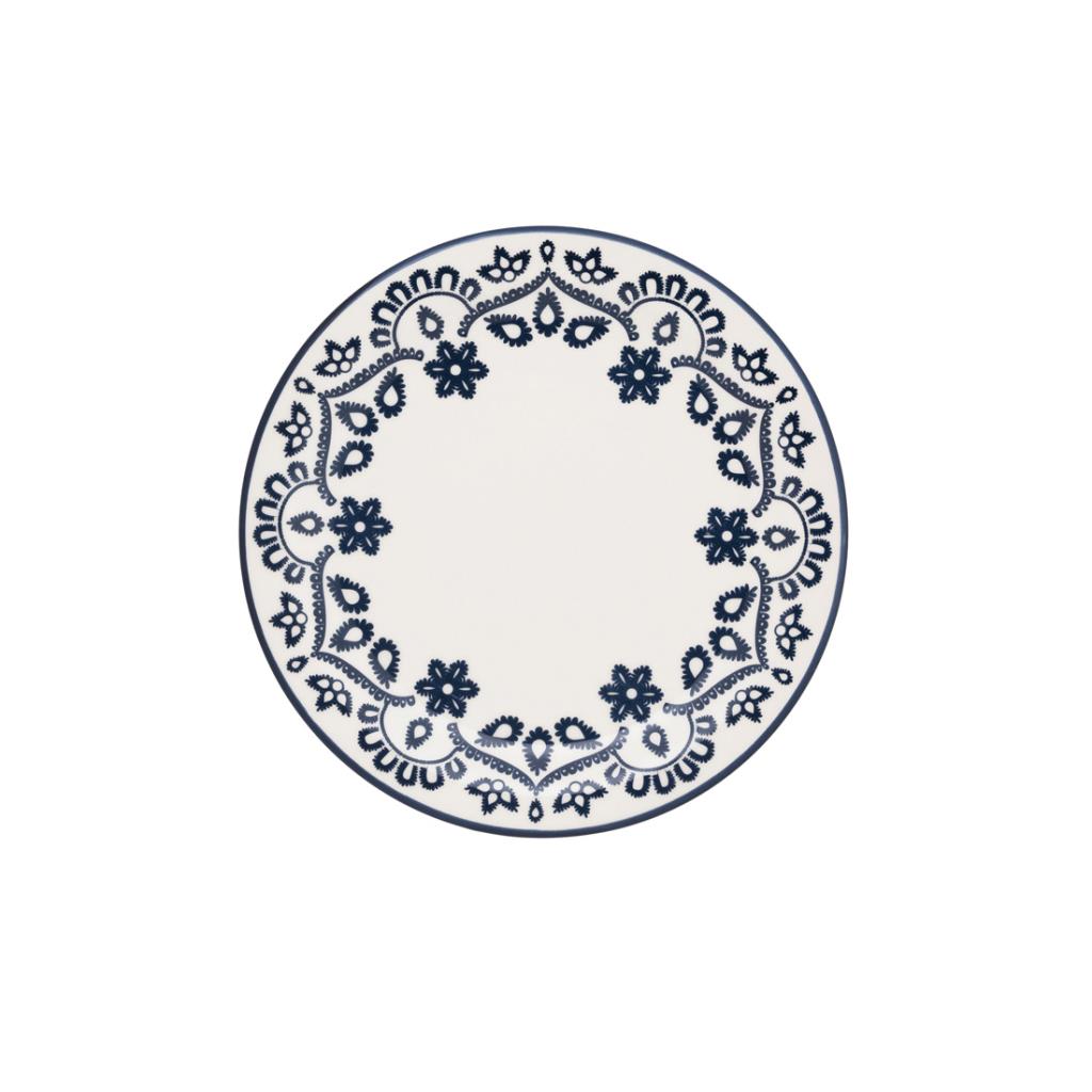 PLATO POSTRE CERAMICA ENERGY AZUL 20CM ( 1124762 )