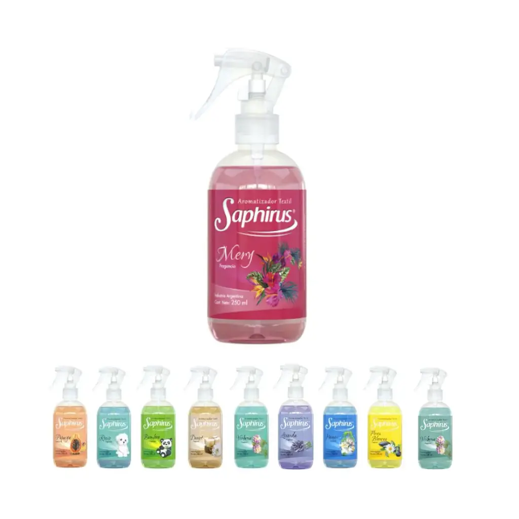 AROMATIZADOR TEXTIL C/ GATILLO SAPHIRUS 250ml