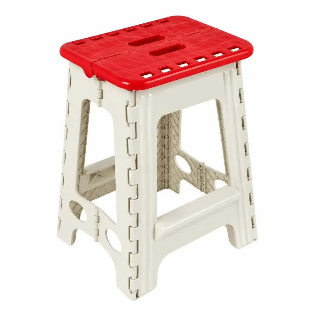 BANCO PLEGABLE PLASTICO GRANDE 46 X 31 X 24CM
