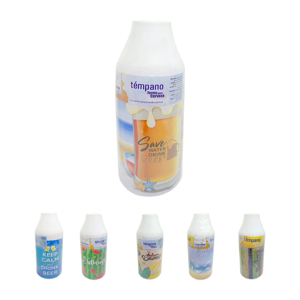 CONSERVADORA TELGOPOR P/ BOTELLA C/ FRASES 1LTS