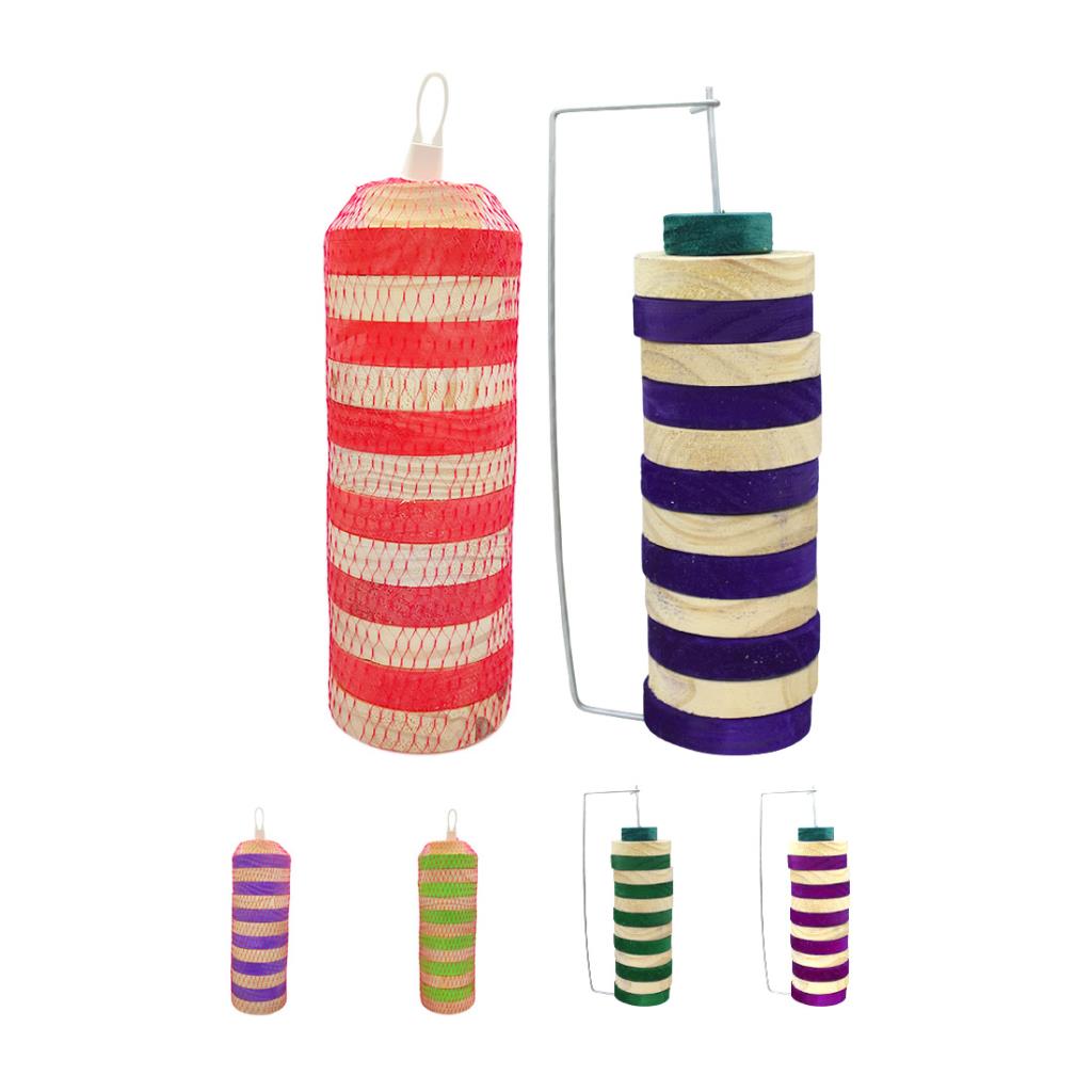 JUEGO DE TEJO MADERA 10CM E/RD BL