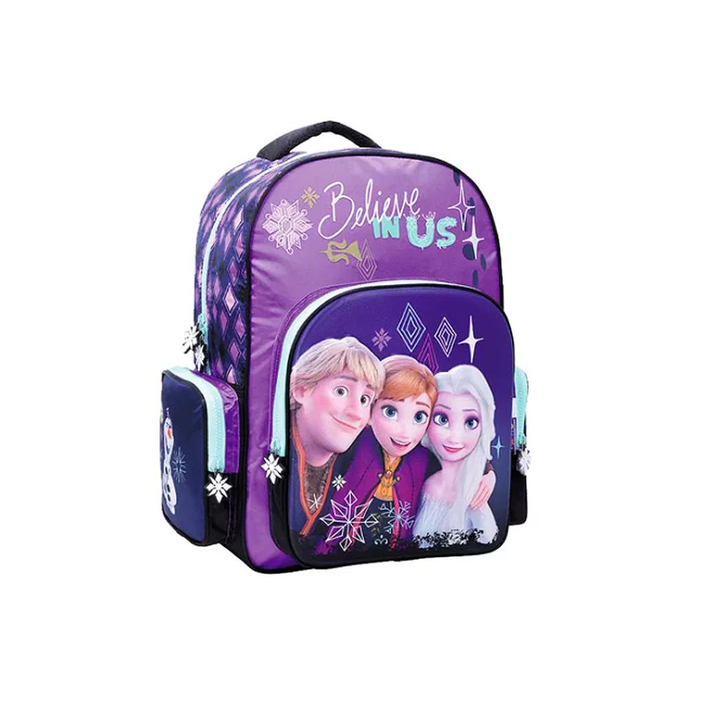 MOCHILA FROZEN 3D 4 CIERRES 45CM ( 57816 )