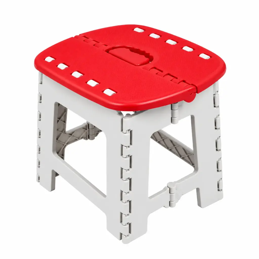 BANCO PLEGABLE PLASTICO CHICO 23 X 26 X 20CM
