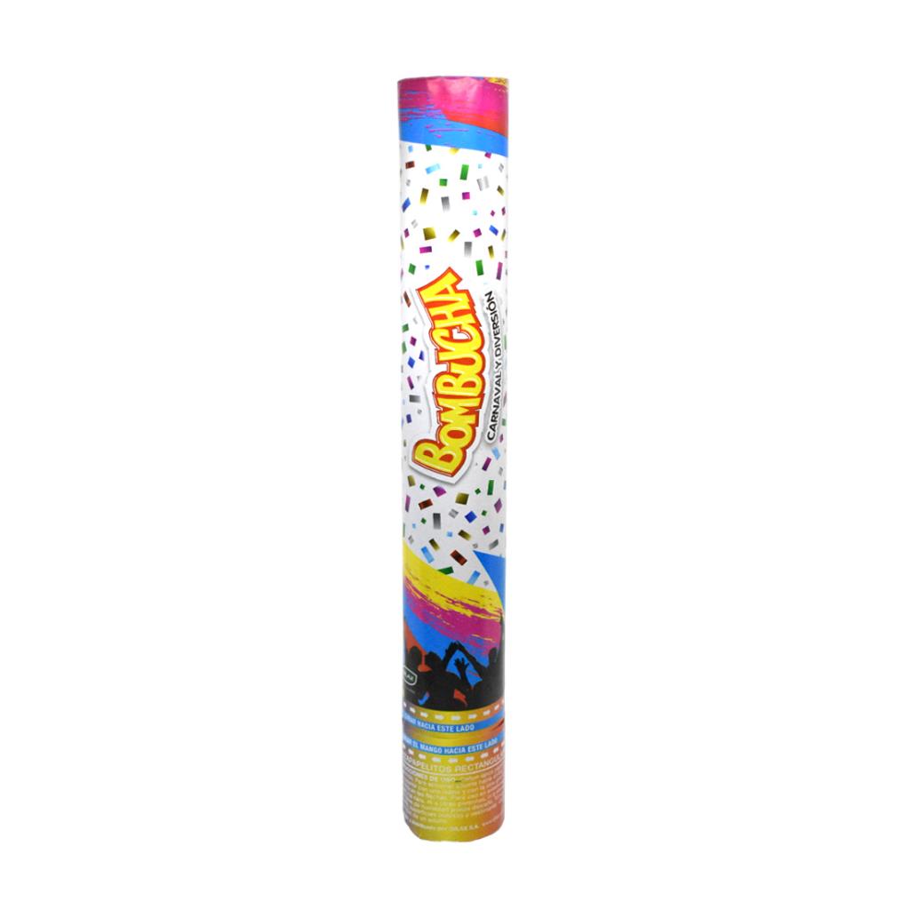 CAÑON LANZA PAPELITOS BOMBUCHA MULTICOLOR METALIZADO ( 73284 )