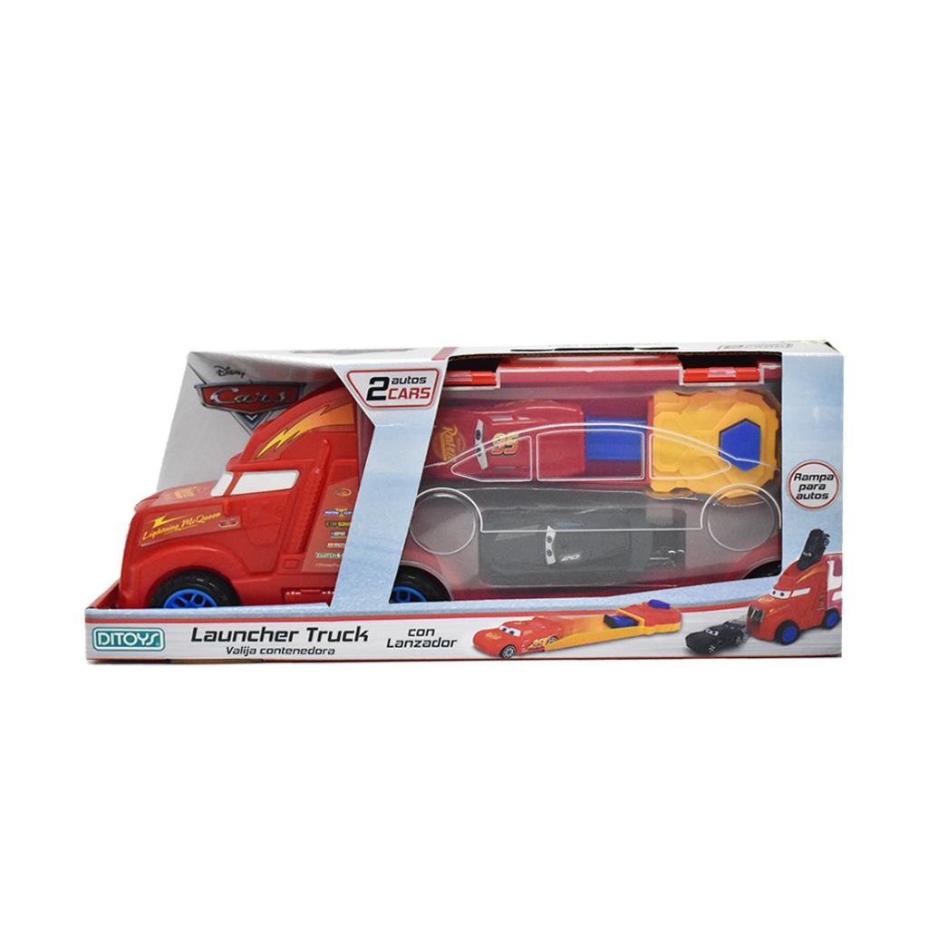 CAMION VALIJA C/ 2 AUTOS Y LANZADOR CARS DITOYS E/ CJ ( 2452 )