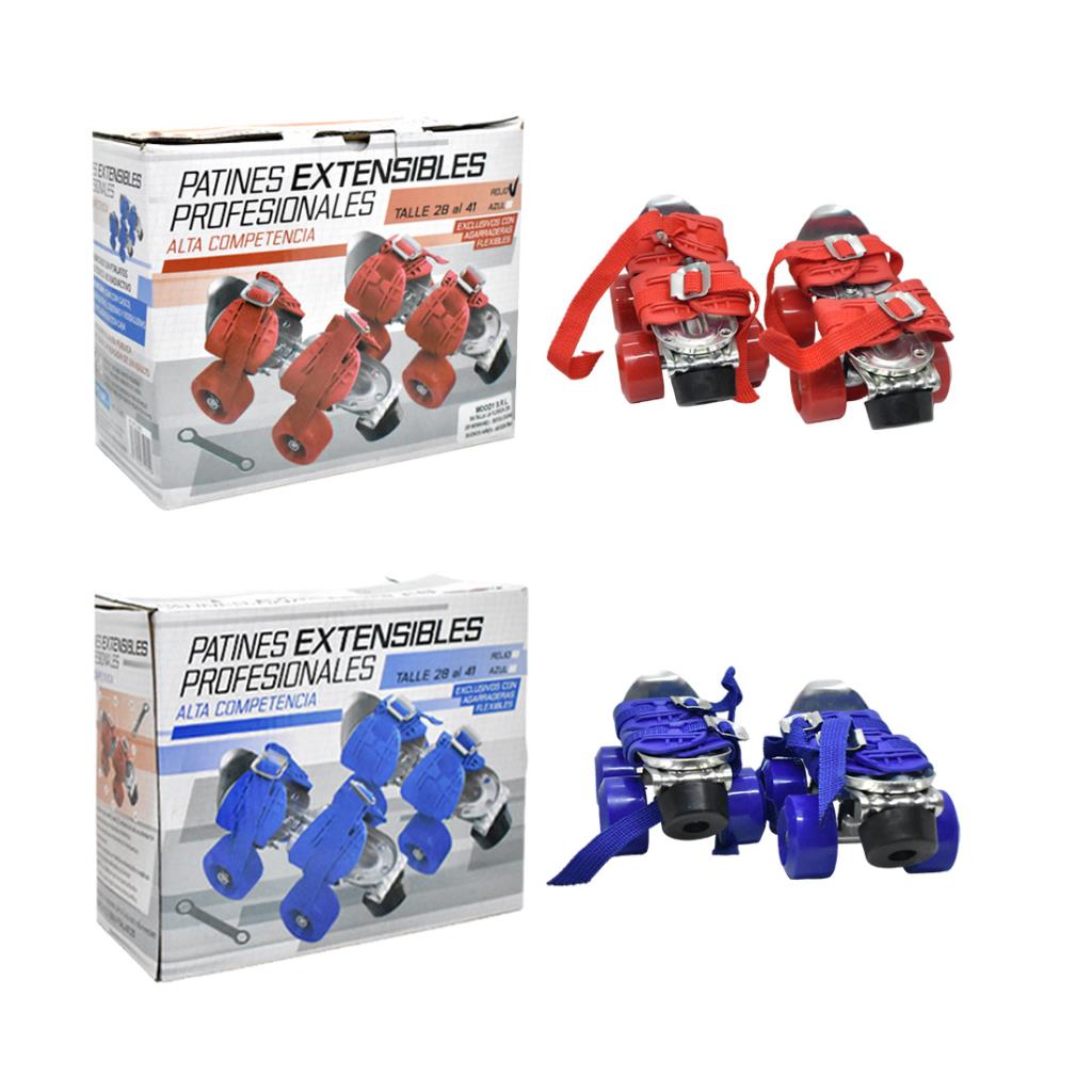 PATINES EXTENSIBLES 4 RUEDAS TALLE 28-41 E/CJ ( CL505 )
