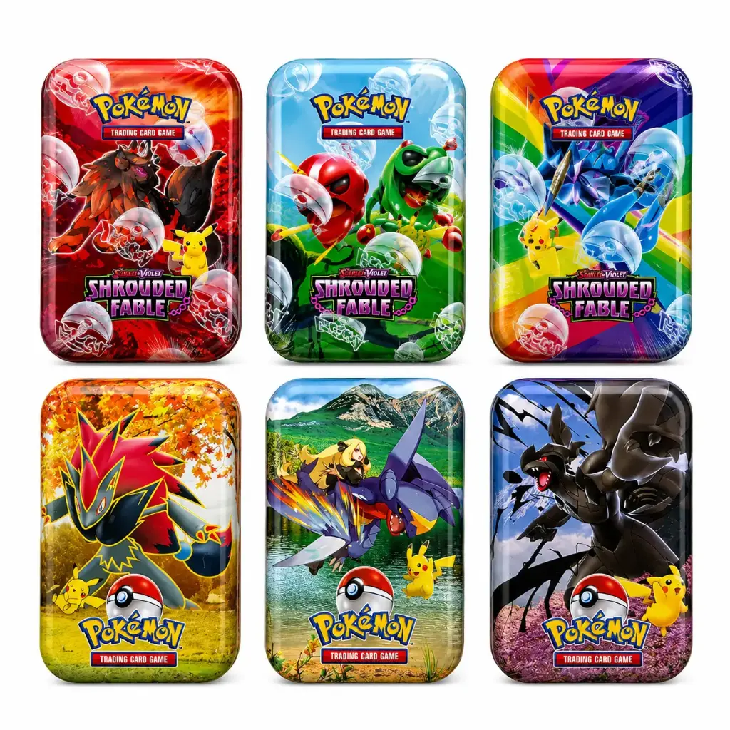 JUEGO DE CARTAS POKEMON E/ LATA ( PK40 / PK 180 )