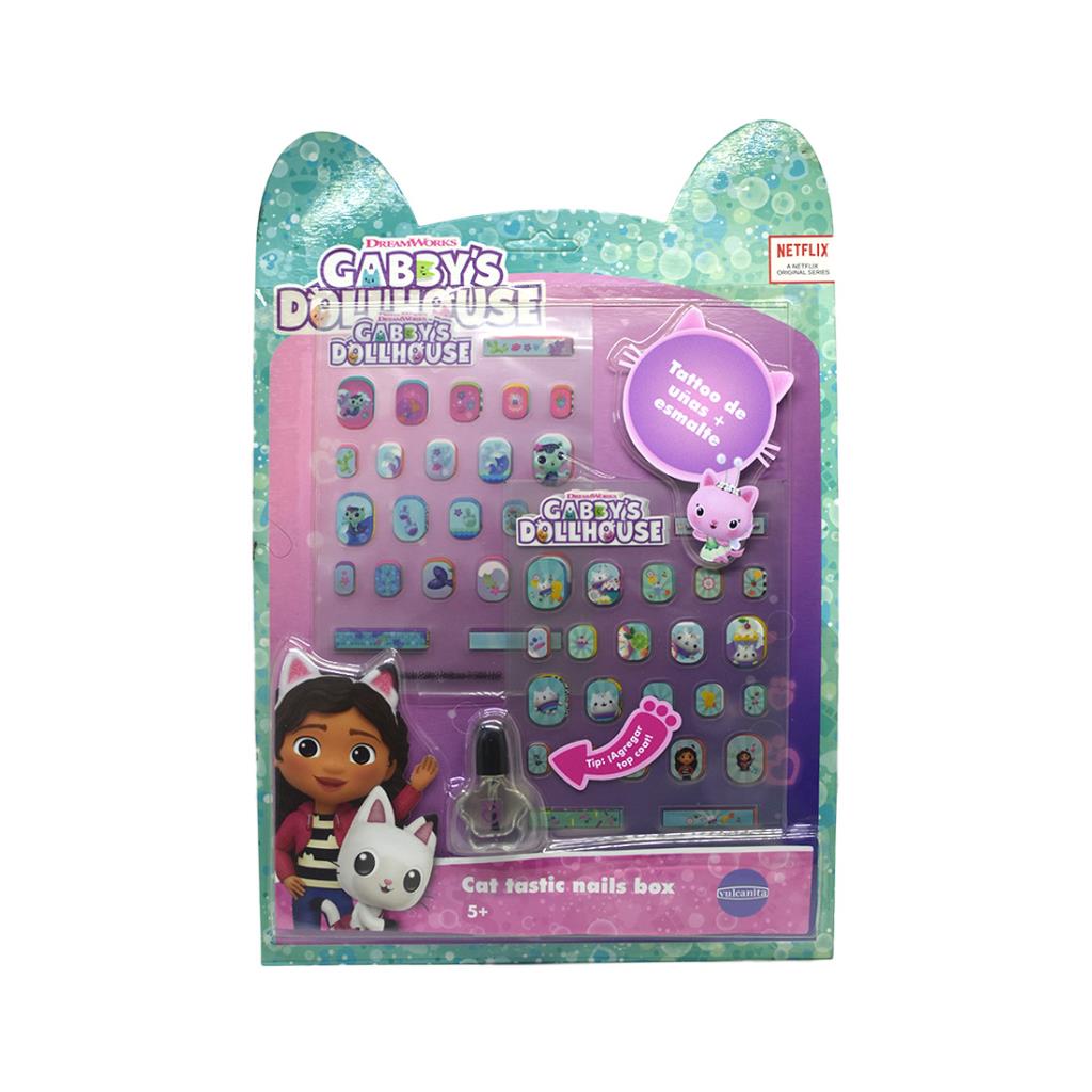 &TATTOOS P/UÑAS C/ESMALTE GABBY'S DOLLHOUSE E/CT (1747)