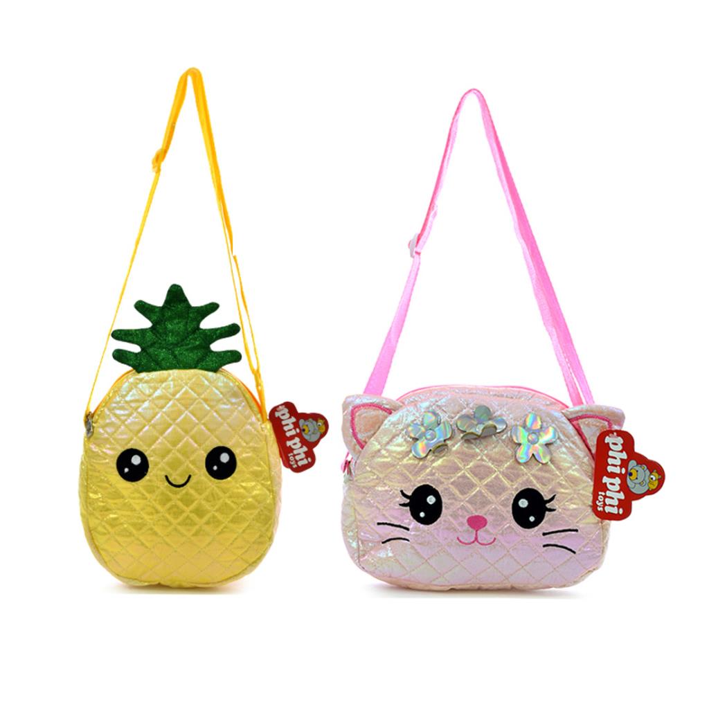 CARTERA INFANTIL GATITA / ANANA 23CM ( 8180 / 8181 )