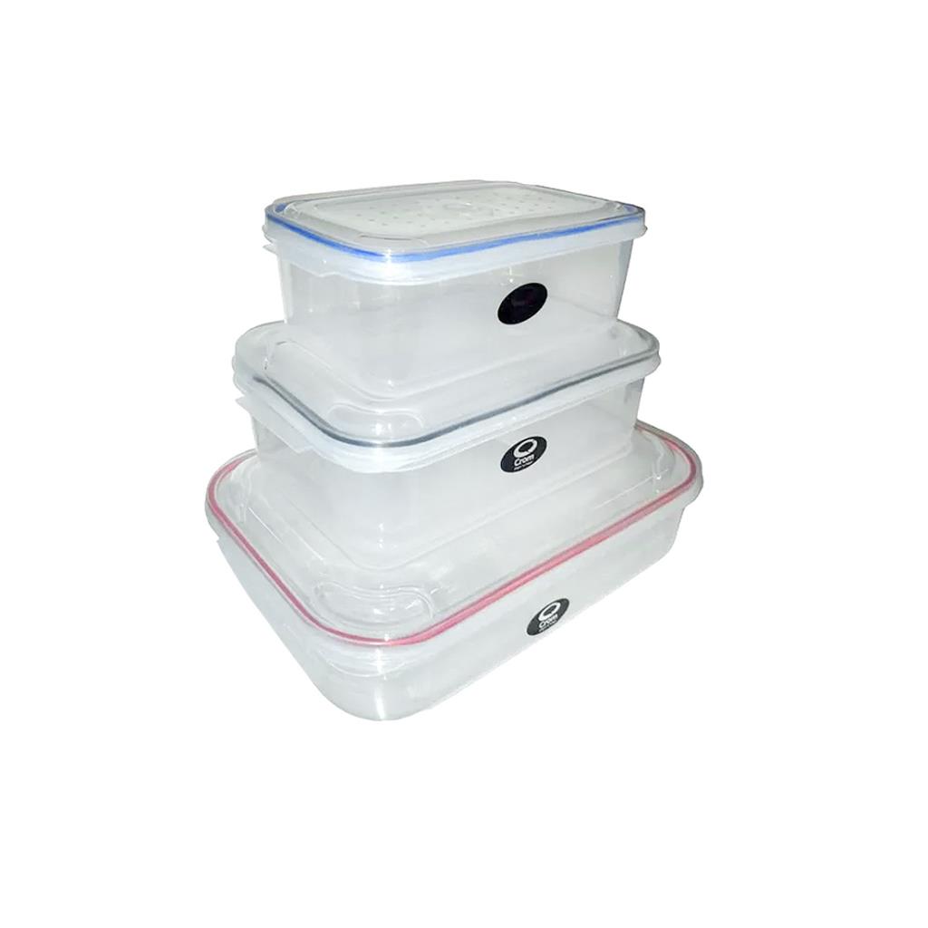 SET HERMETICOS x3 RECTANGULARES NEW CLIPPER 1.3L+2L+3.9L