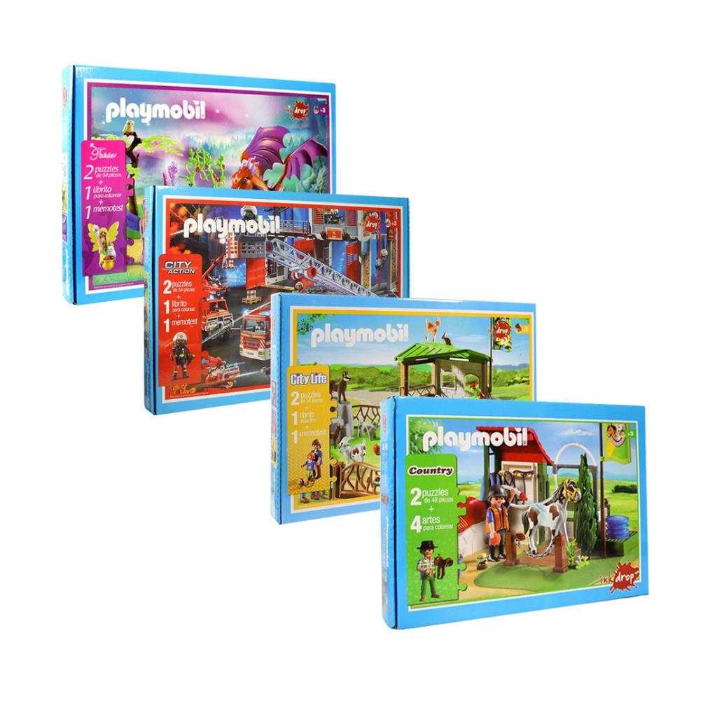 ROMPECABEZAS EN CAJA PLAYMOBIL X54PZS ( 80/2/3/4/5 ) 