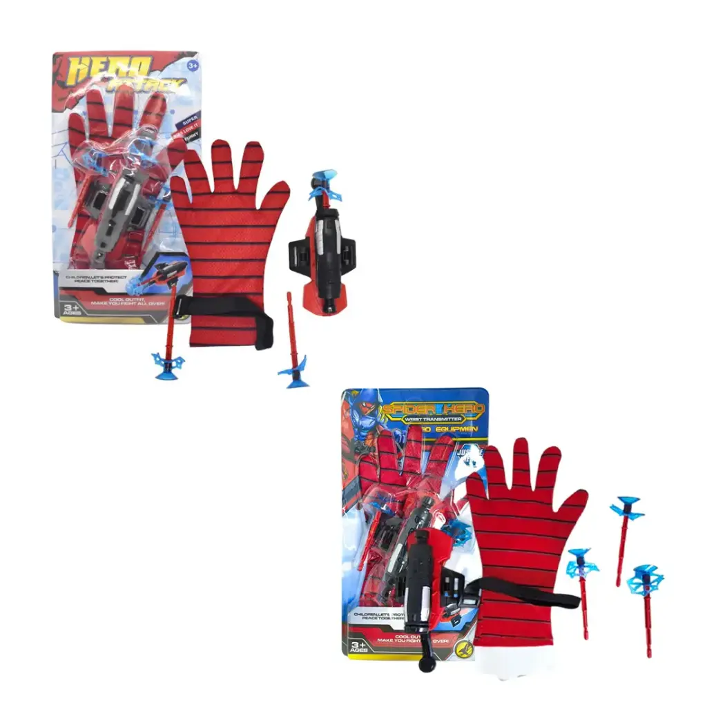 GUANTES SPIDERMAN C/LANZADOR e/Bl