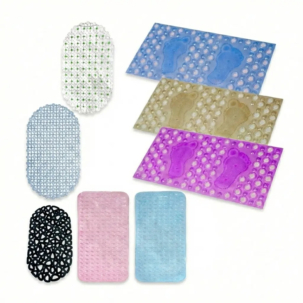 ALFOMBRA BAÑO PVC ANTIDESLIZANTE 65X34CM ( CN16653 / AD065-04 )