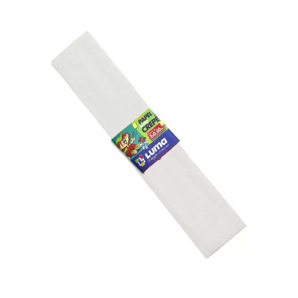 PAPEL CREPE BLANCO 50cm x 200cm